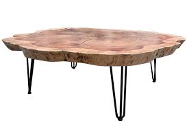 Cookie Slab Coffee Table On Hairpin
