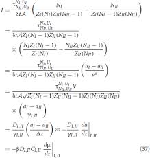 Langmuir And Thermodynamic Flux Equations