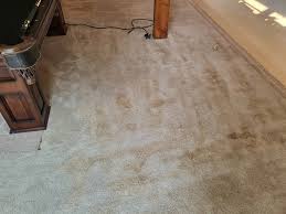water left behind by the carpet cleaner
