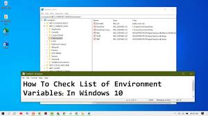 verifying windows 10 environment variables