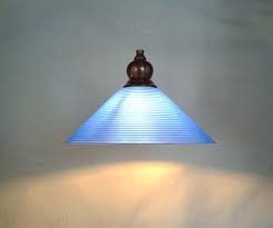 Blue Glass Trapp Ceiling Lamp From