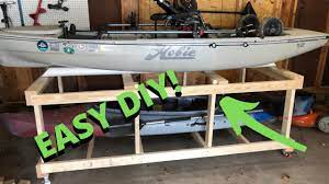 double kayak stand and easy diy