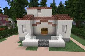 10 small house ideas for your world! Small White Suburban House Blueprints For Minecraft Houses Castles Towers And More Grabcraft