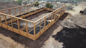 Walk In Garden Enclosed With Raised Beds