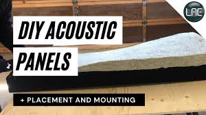 diy acoustic panel build mounting and