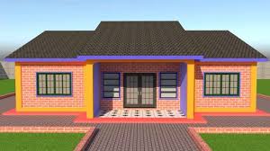 3 Bedroom House Plan With Flat Roof In