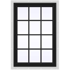 picture window with colonial grids