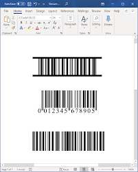 barcode font with microsoft office word