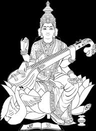 Are you searching for saraswati maa png images or vector? Kumortuli Com Kartick Chandra Saraswati Mata Black And White Full Size Png Download Seekpng