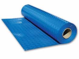 blue plastic floor protector sheet roll