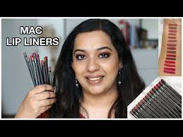 mac lip liner collection lip swatches