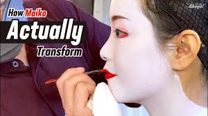 5 steps of makeup of geisha