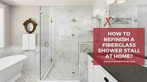 to refinish a fiberglass shower stall