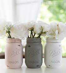 How To Paint And Distress Mason Jars