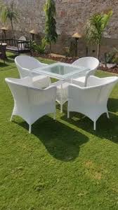 White Outdoor Dining Set