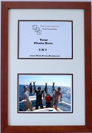 double 5x7 wall mount photo frame