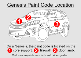 How To Find Your Genesis Paint Code