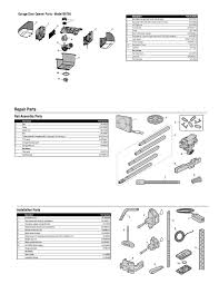 b6765t garage door opener parts diagram