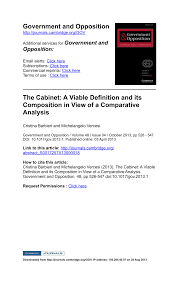 pdf the cabinet a viable definition