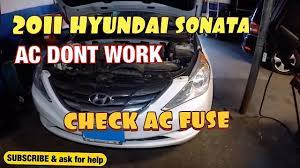 2016 hyundai sonata ac dont work you