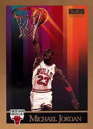 The gold borders and visual effects are forged into the memories of those who remember this set originally appeared in stores and card shops across the country. Amazon Com 1990 91 Skybox Basketball 41 Michael Jordan Chicago Bulls Official Nba Trading Card Collectibles Fine Art