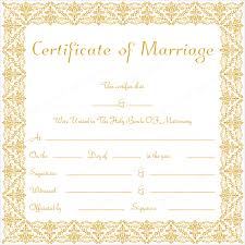 Marriage Certificate 18 Word Layouts