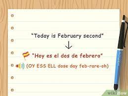 5 ways to say the date in spanish wikihow