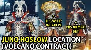 ELDEN RING - JUNO HOSLOW LOCATION. HOSLOW SET & HOSLOW'S WHIP ACCESS GUIDE  (VOLCANO MANOR QUEST) - YouTube