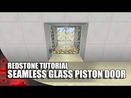 Minecraft Seamless Glass Piston Door