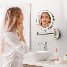 wall mounted lighted vanity mirror