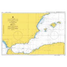 Admiralty Chart 2717 Strait Of Gibraltar To Barcelona And Alger Including Islas Baleares