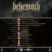 Behemoth Lands On International Charts With New Album I