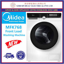 You'll find both top loading washers and front loading washers, although you may not understand what the these will not only relate to the actual dimensions of the washer, but to the the best washing machines are going to be the ones which cater to your particular lifestyle and will help your. New Model Midea Mfk768w Front Load Washing Machine Knight Series Spacare With Inverter Washer Shopee Singapore