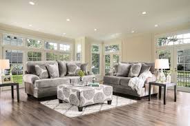 Bonaventura Living Room Set In Gray By