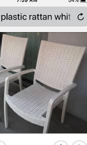 Ikea Plastic Rattan Outdoor Chairs On