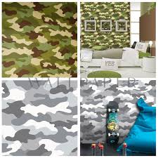 Looking for kids wallpaper murals for children's room ? Camouflage Camo Army Wallpaper Kids Boys Room Decor Ebay