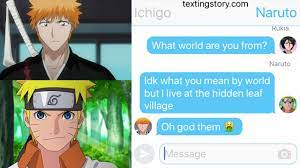 Naruto & Bleach Crossover! 😮 | Crossover Group Chat - YouTube
