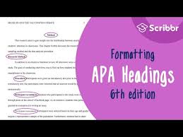 However, if you look on the references page they look a little different. Apa Headings 6th Edition How To Use And Format Example