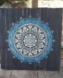 Mandala Stenciled Wall Art