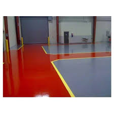 epoxy red color flooring paint