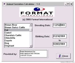 Animal Gestation Calculator Download