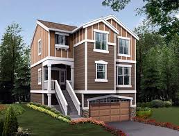 House Plan 87412 Narrow Lot Style