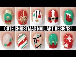 cute easy christmas nail design