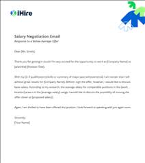 salary negotiation email sles