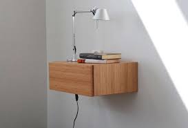 Bamboo Floating Bedside Table