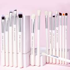 silver professional makeup brushes
