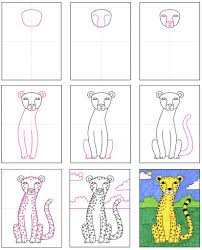 See more ideas about cheetah drawing, big cats art, animal drawings. How To Draw A Cheetah Art Projects For Kids