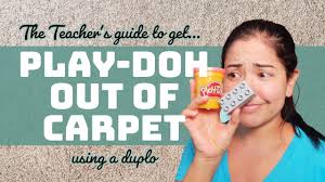 how to get play doh out of carpet the