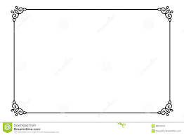 Орнаментальная декоративная рамка страницы Линия шаблон вектора границы  стиля Иллюстрация вектора - иллюстрации насчитывающей рамка, дикторы:  98270010