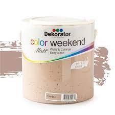 Изборът на цвета на боята с която ще дадете характер на своето жилище е изцяло според вашите предпочитания, вкусове, възпитание и настроение. Dekorator Lateks Color Weekend Tryufel 2 5l Mat Masterhaus
